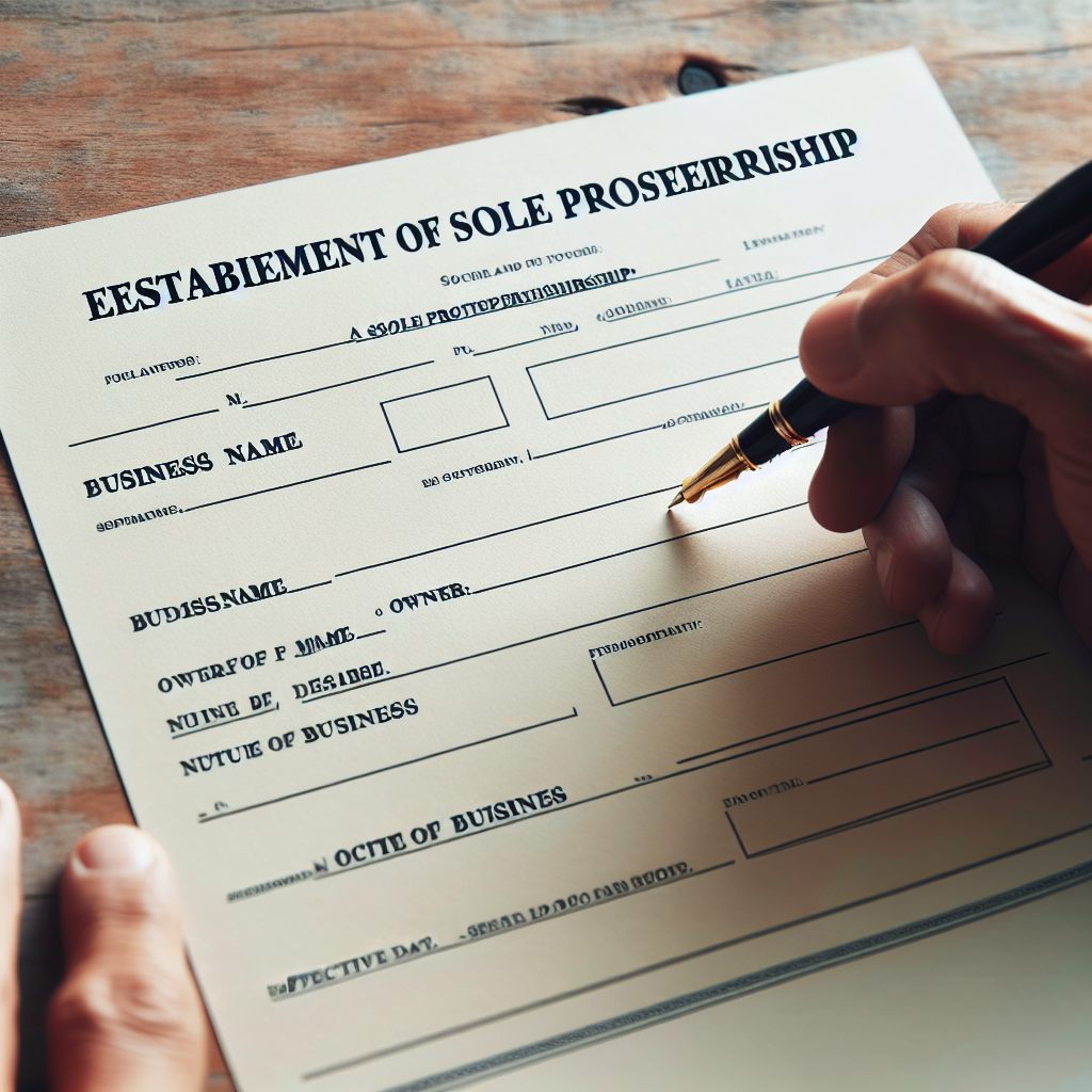 contoh akta pendirian perusahaan perseorangan